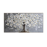 White Blossom Harmony Tree Painting