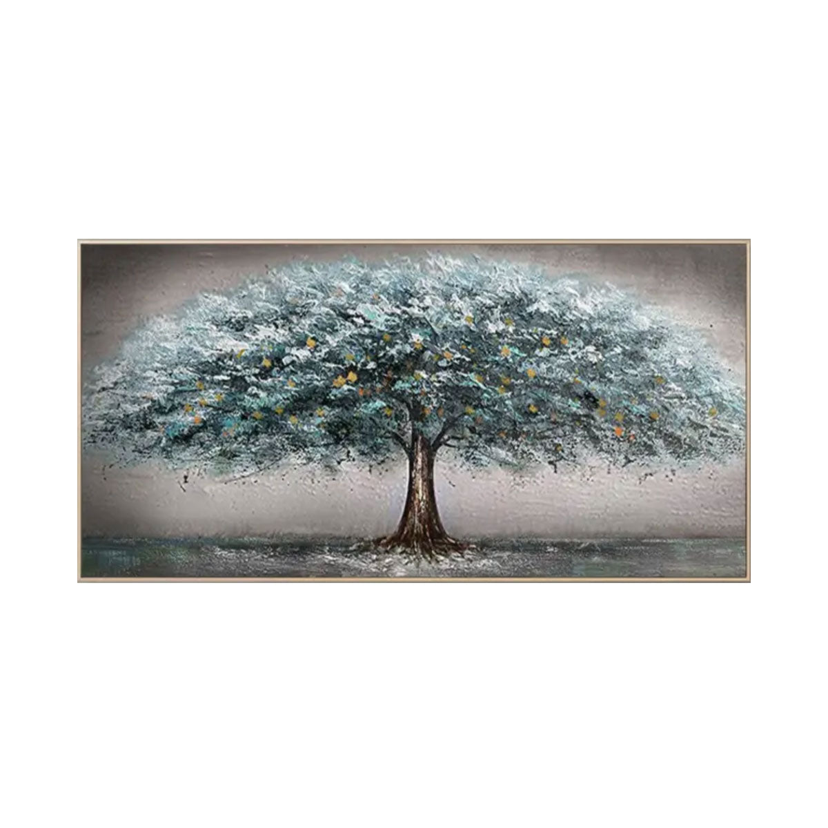 Arteleer | Silent Canopy Blue Tree Abstract Painting