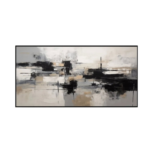 Silent Balance Neutral Abstract Painting