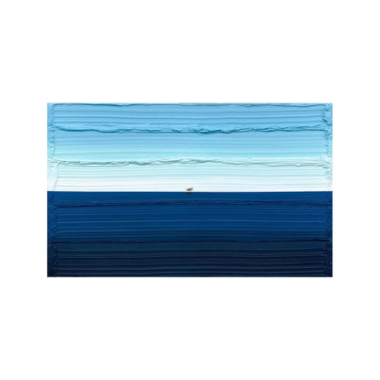 Endless Blue Horizon Minimal Painting