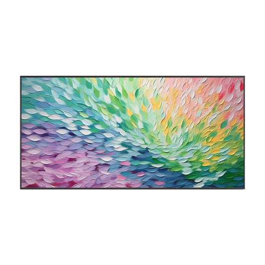 Aurora Petal Wave Abstract Painting
