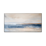 Serenity Coast Blue Abstract Painting