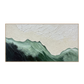 Mist Valley Textured Green Abstract Painting