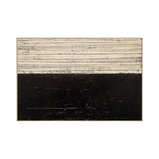 Mono Lines – Black & White Abstract Painting