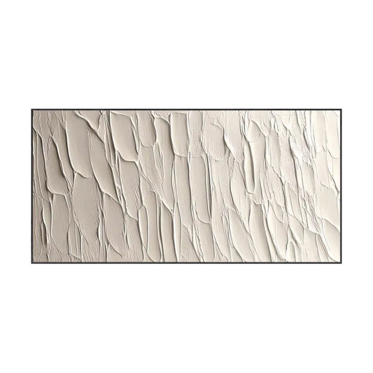Ivory Rhythm Textured Abstract Painting
