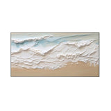 Whispering Shore Textured Seascape Painting