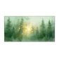 Misty Forest Sunlight – Nature Landscape Painting