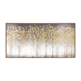 Gilded Aspen Grove Impasto Wall Art