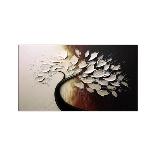 Ivory Flowing Canopy Abstract Painting