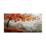 Autumn Ember Branch Abstract Painting