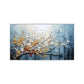 Golden Drift Blossom Abstract Painting