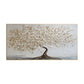Tranquil Ivory Leaf Tree Abstract Painting