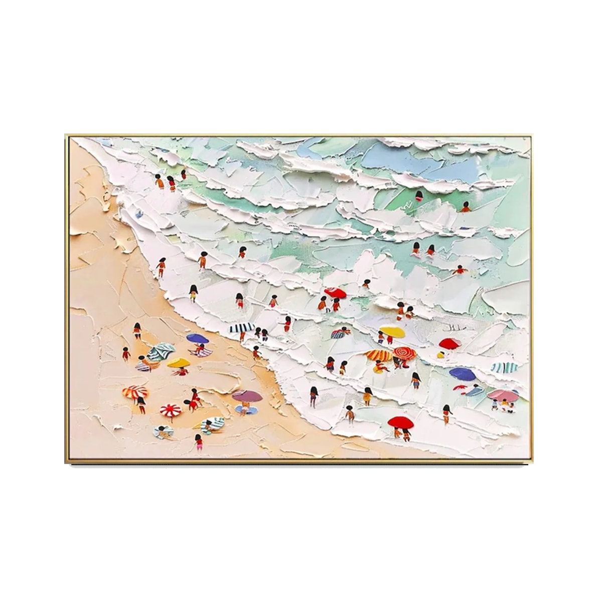 Sun-Kissed Beach-Fun Texture Painting