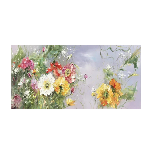 Spring Sunshine Bloom – Textured Floral Painting