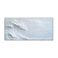 White Ocean Wave Textured Painting