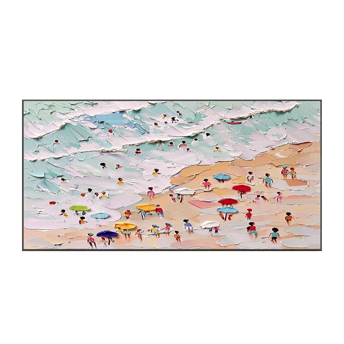 Pastel Waves-Summer Beach Painting