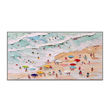 Pastel Waves-Summer Beach Painting