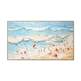 Golden Waves-Beach Abstract Painting