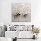 Soft Ivory Bloom Abstract Painting (Diptych)