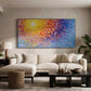 Sunset Vortex Impasto Abstract Painting