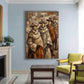 Cultural Quartet – Earth Tone Textured Figurative Painting