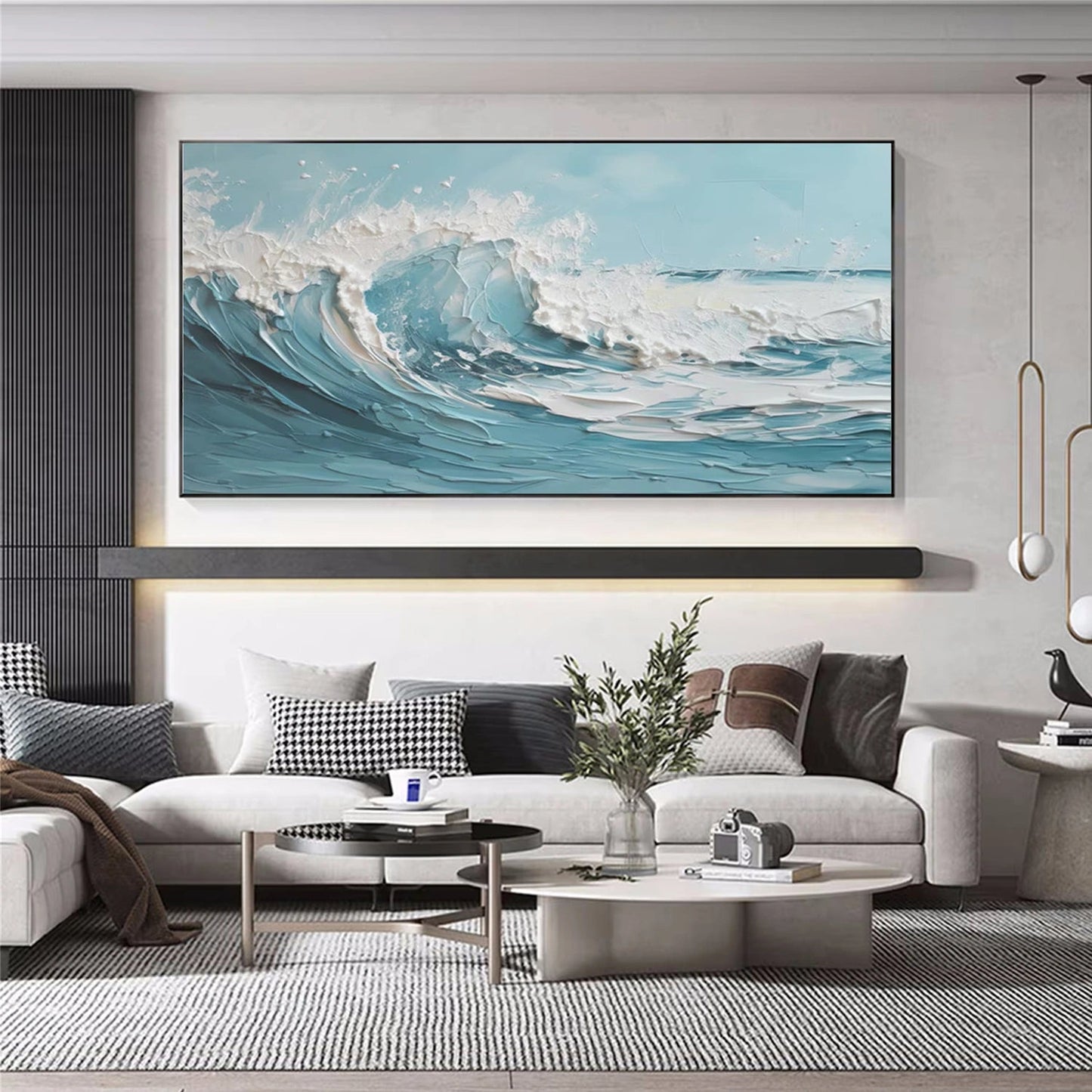 Azure Tide-Blue Textured Seascape