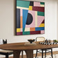 Modern Color Geometry Abstract Painting