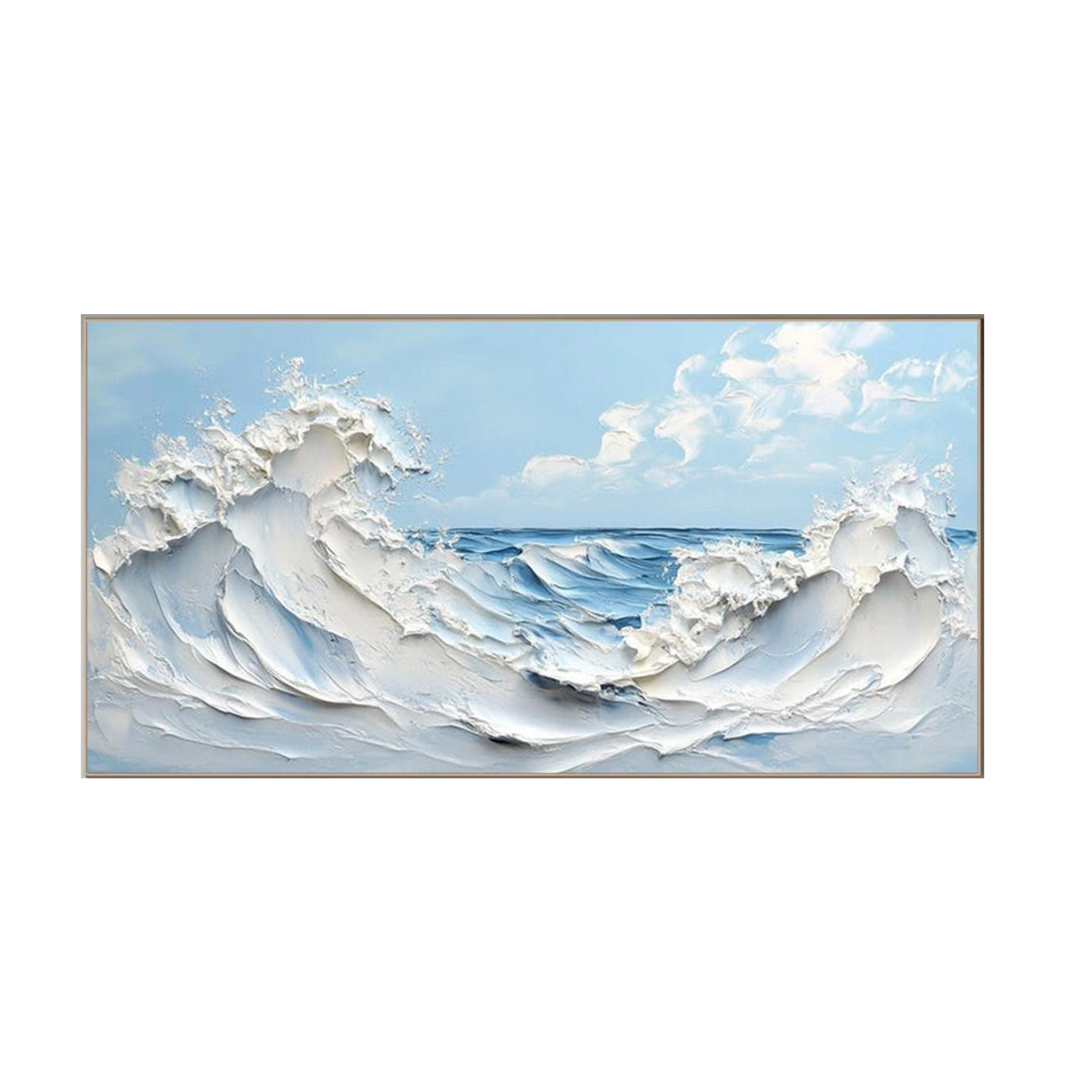 Ocean Impact-3D Textured Wave Painting