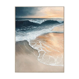 Sunset Tide-Warm Beach Painting