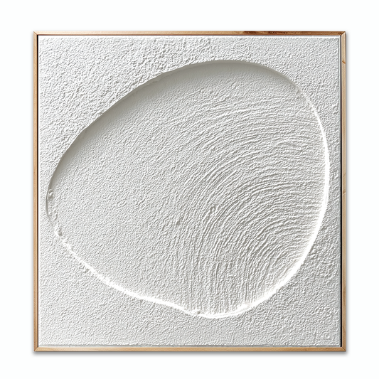 Minimalist White Textured Painting #ART24