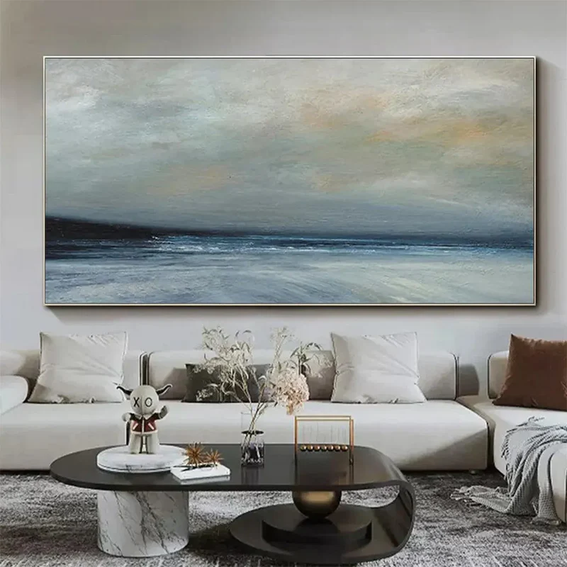 Misty Seascape Painting