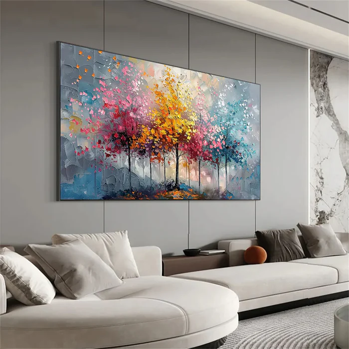 Whispering Seasons Forest Painting