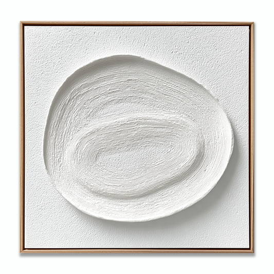 Minimalist White Relief Painting #ART25