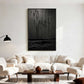 Midnight Storm Abstract Sea Canvas Art