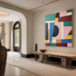 Modern Color Geometry Abstract Painting