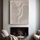 Zen Dune Beige Relief Painting