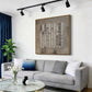 Neutral Vertical Stripes Painting
