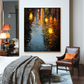 Abstract Night Reflection Painting #ART29