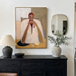 Contemplative Lemon Portrait Canvas Art