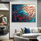 Red Fish Abstract Ocean Painting #ART02