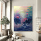 Twilight Lotus Glow Abstract Painting