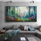 Whispering Woodland Garden Abstract Painting