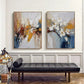 Set of 2 Autumn Whisper Diptych Abstract Painting