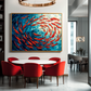 Red Fish Abstract Ocean Painting #ART02