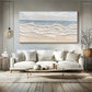 Creamy Shoreline Waves – Textured Coastal Painting