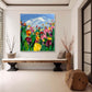 Sky Meadow Tulip Texture Painting