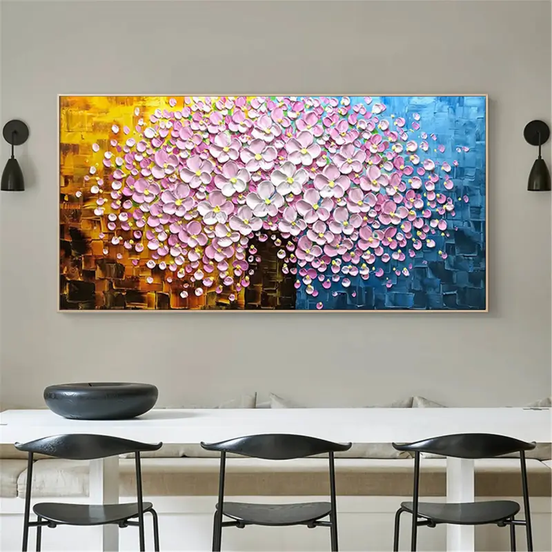Blossom Mosaic Harmony Abstract Painting