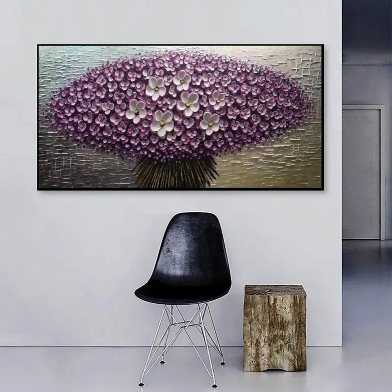 Lavender Dome Blossom Abstract Painting
