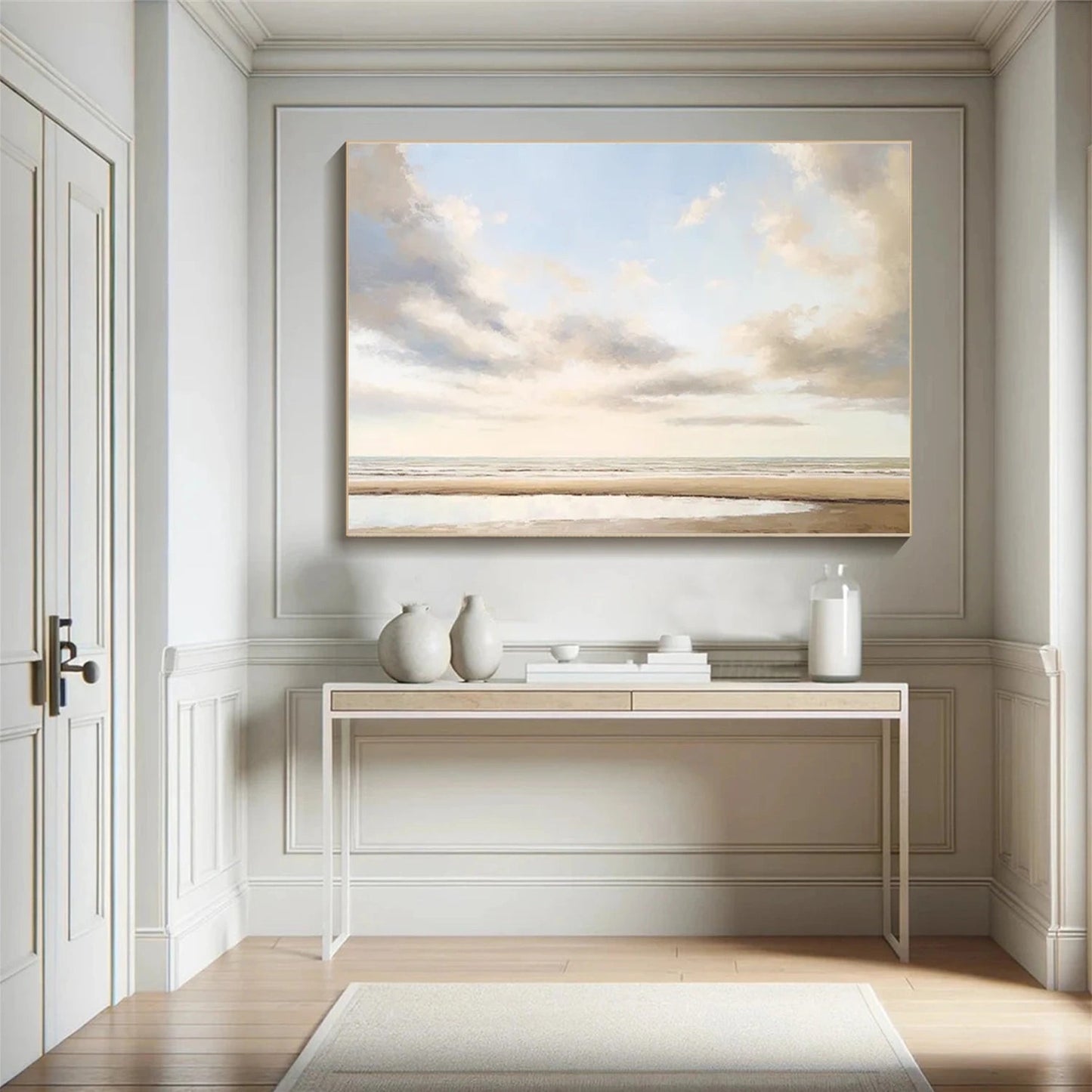 Soft Tide Golden Shore Painting