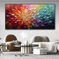 Radiant Spectrum Bloom Abstract Painting